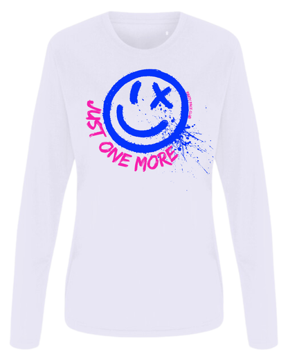 Just One More - white, female fit
