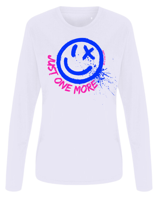 Just One More - white, female fit